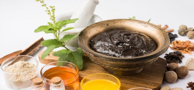 Indian Ayurvedic dietary supplement called Chyawanprash / chyavanaprasha  is a cooked mixture of sugar, honey, ghee, Indian Gooseberry (amla), jam, sesame oil, berries, herbs and various spices