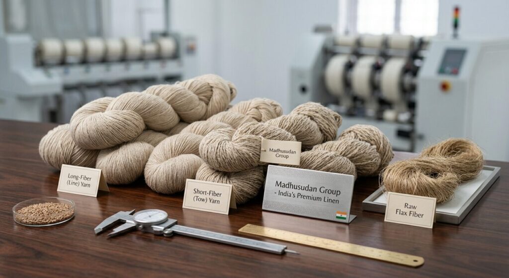 Linen Yarn Manufacturers in India: Why Madhusudan Group Leads the Way in 100% Pure Linen Yarn 2 100% linen yarn india