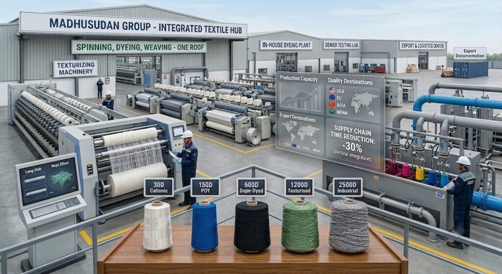 Polyester Yarn Suppliers in India: How to Choose the Right Partner 2 air texturized polyester yarn