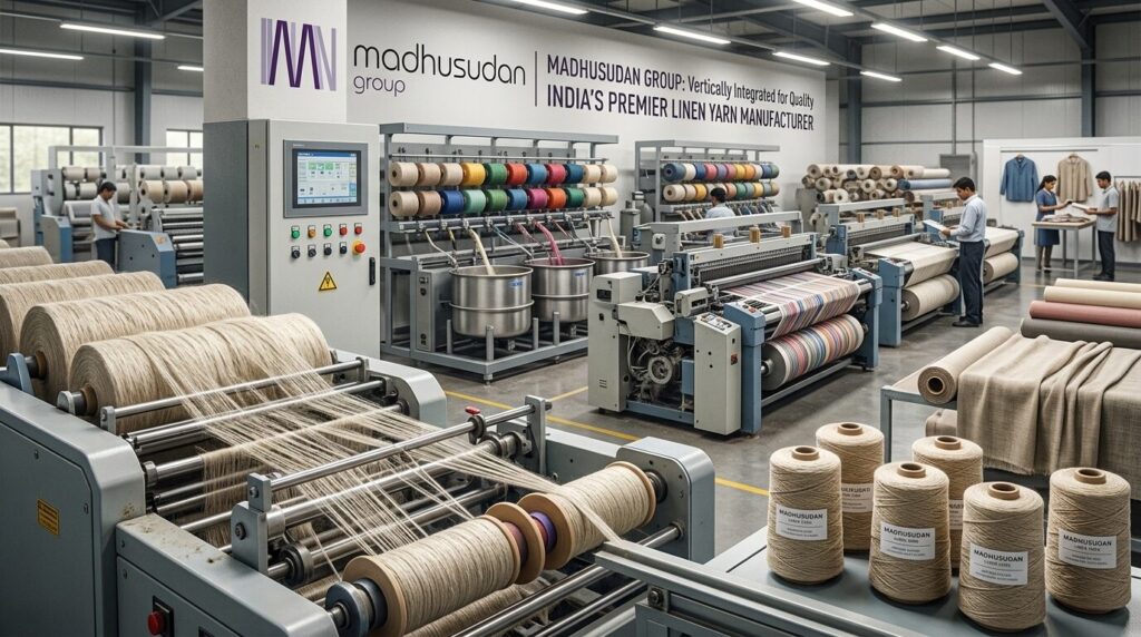 Linen Yarn Manufacturers in India: Why Madhusudan Group Leads the Way in 100% Pure Linen Yarn 4 best linen yarn india 1