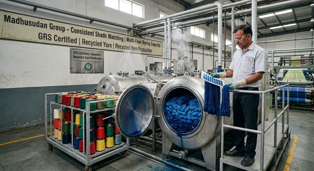 Madhusudan Group: Reliable Dyed Yarn Manufacturer in India 3 colored yarn manufacturer 1