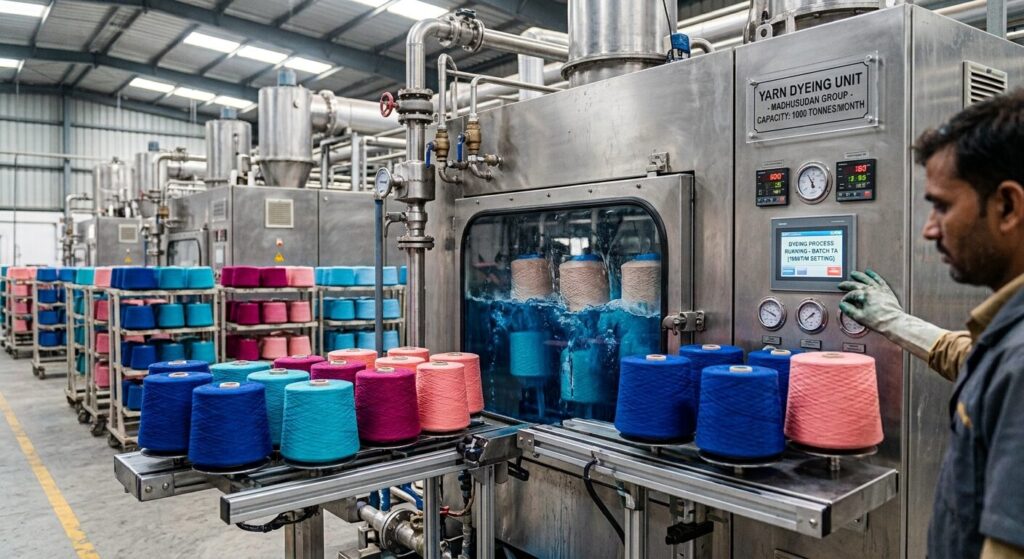Madhusudan Group: Reliable Dyed Yarn Manufacturer in India 1 dyed yarn manufacturer