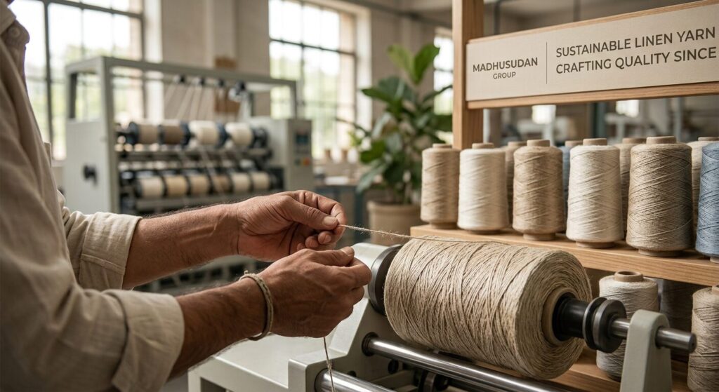 Madhusudan Group: Trusted Linen Yarn Manufacturer in India 1 linen yarn manufacturer