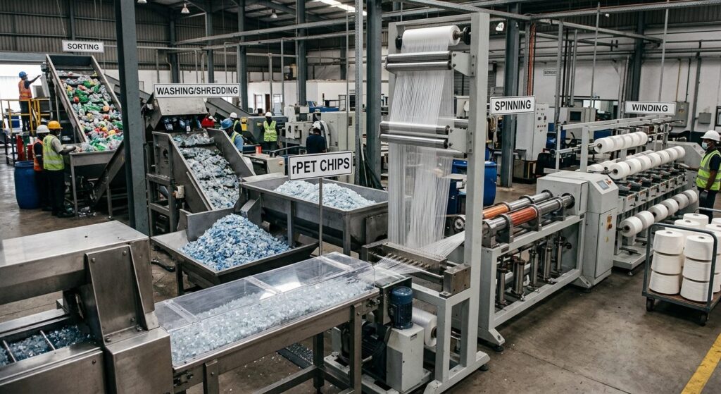 Recycled Polyester Yarn: Everything Buyers Need to Know 3 polyester yarn manufacturers