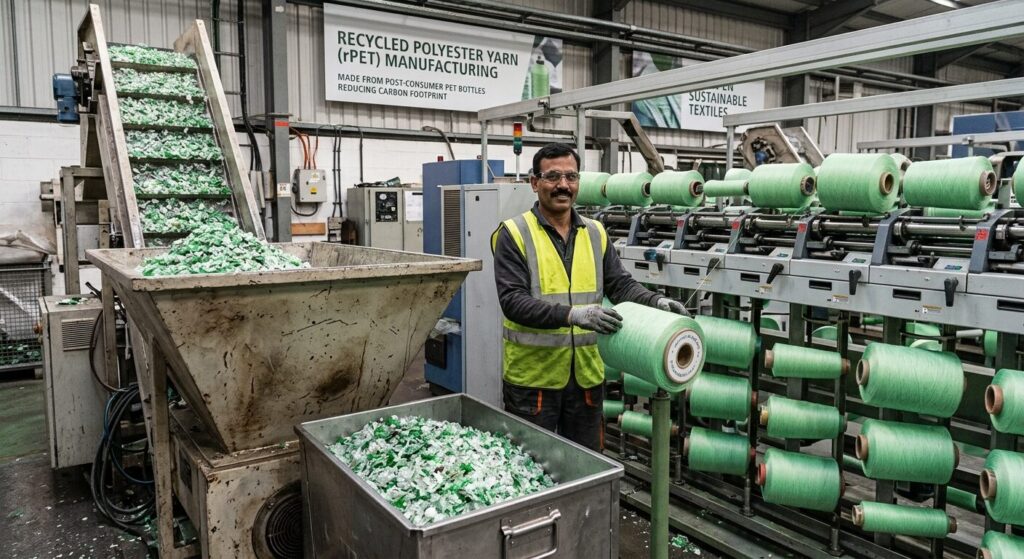 Recycled Polyester Yarn: Everything Buyers Need to Know 2 polyester yarn types