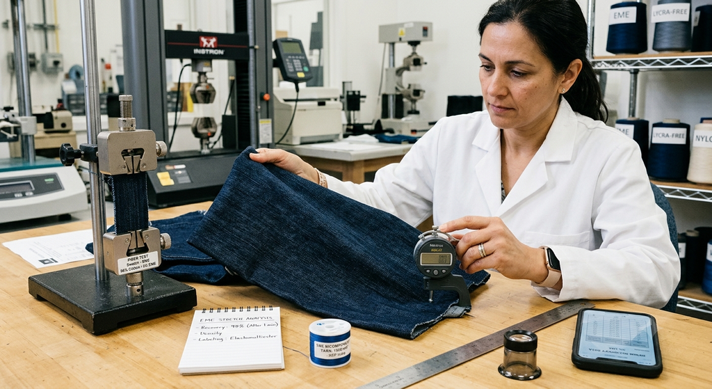 Elastomultiester Bicomponent Yarn with Mechanical Stretch: The Complete Sourcing Guide for North American Textile Buyers 1 Elastomultiester Bicomponent Yarn with Mechanical Stretch