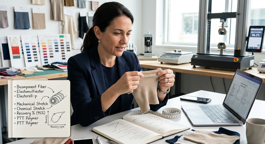 Elastomultiester Bicomponent Yarn with Mechanical Stretch: The Complete Sourcing Guide for North American Textile Buyers 13 elastomultiester fiber India