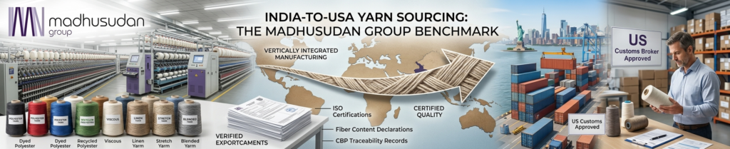 Yarn Import Duty USA from India: The Complete 2026 Cost, Customs & Sourcing Guide 6 lead time for yarn shipments India to USA