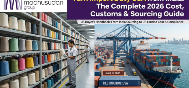 yarn import duty USA from India
