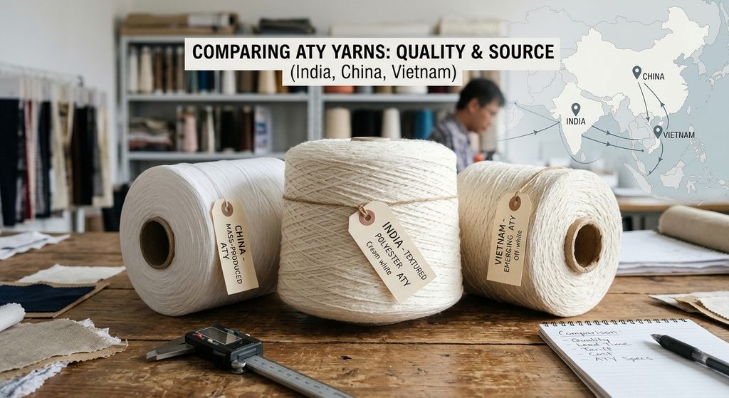 ATY Yarn Supplier: The Complete Guide to Sourcing Air Textured Yarn from India for North American Buyers 7 ATY yarn exporter USA
