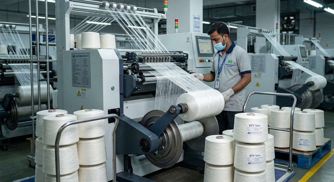 ATY Yarn Supplier: The Complete Guide to Sourcing Air Textured Yarn from India for North American Buyers 1 air textured yarn manufacturer
