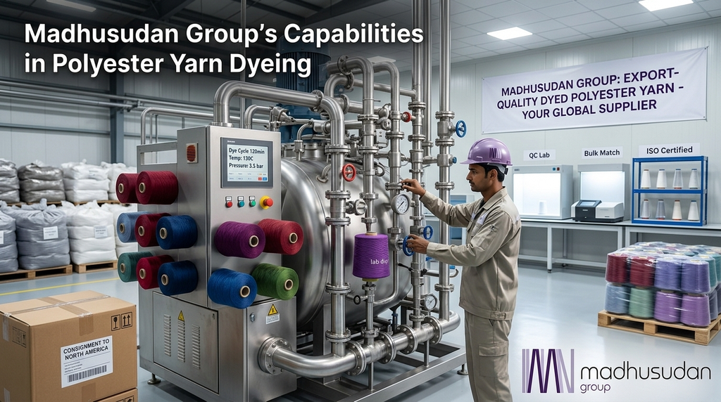 Polyester Yarn Dyeing: The Complete Process, Methods, and Sourcing Guide for North American Buyers 17 dyed polyester yarn exporter