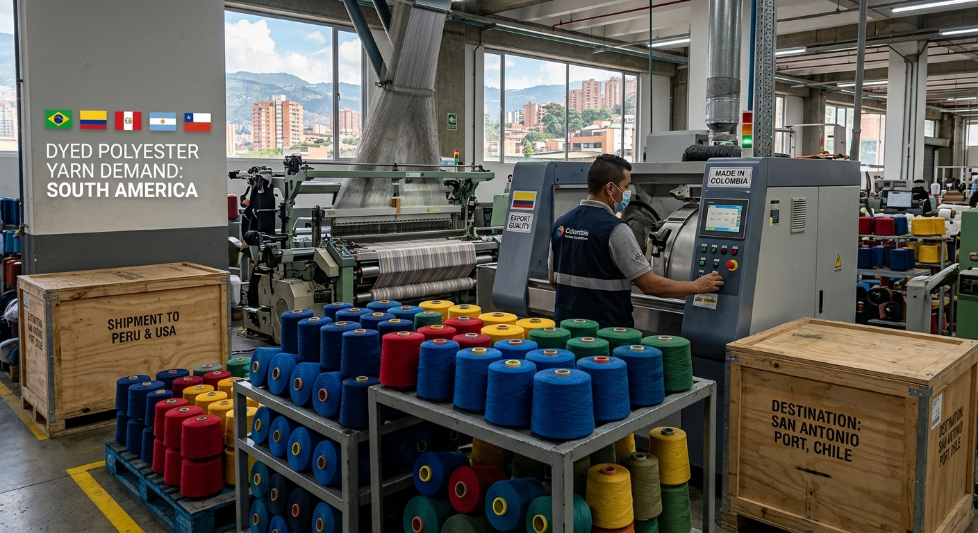 Polyester Yarn Dyeing: A South American Buyer's Guide to Sourcing Custom-Dyed Yarn from India 5 dyed polyester yarn exporter Brazil