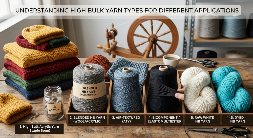 High Bulk Yarn: The Complete Guide to Types, Manufacturing, Uses and Bulk Buying 3 high bulk acrylic yarn