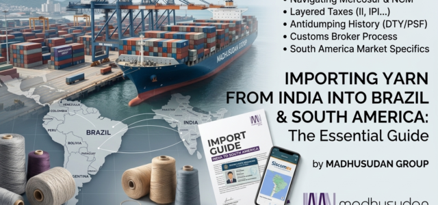 import yarn from India to Brazil