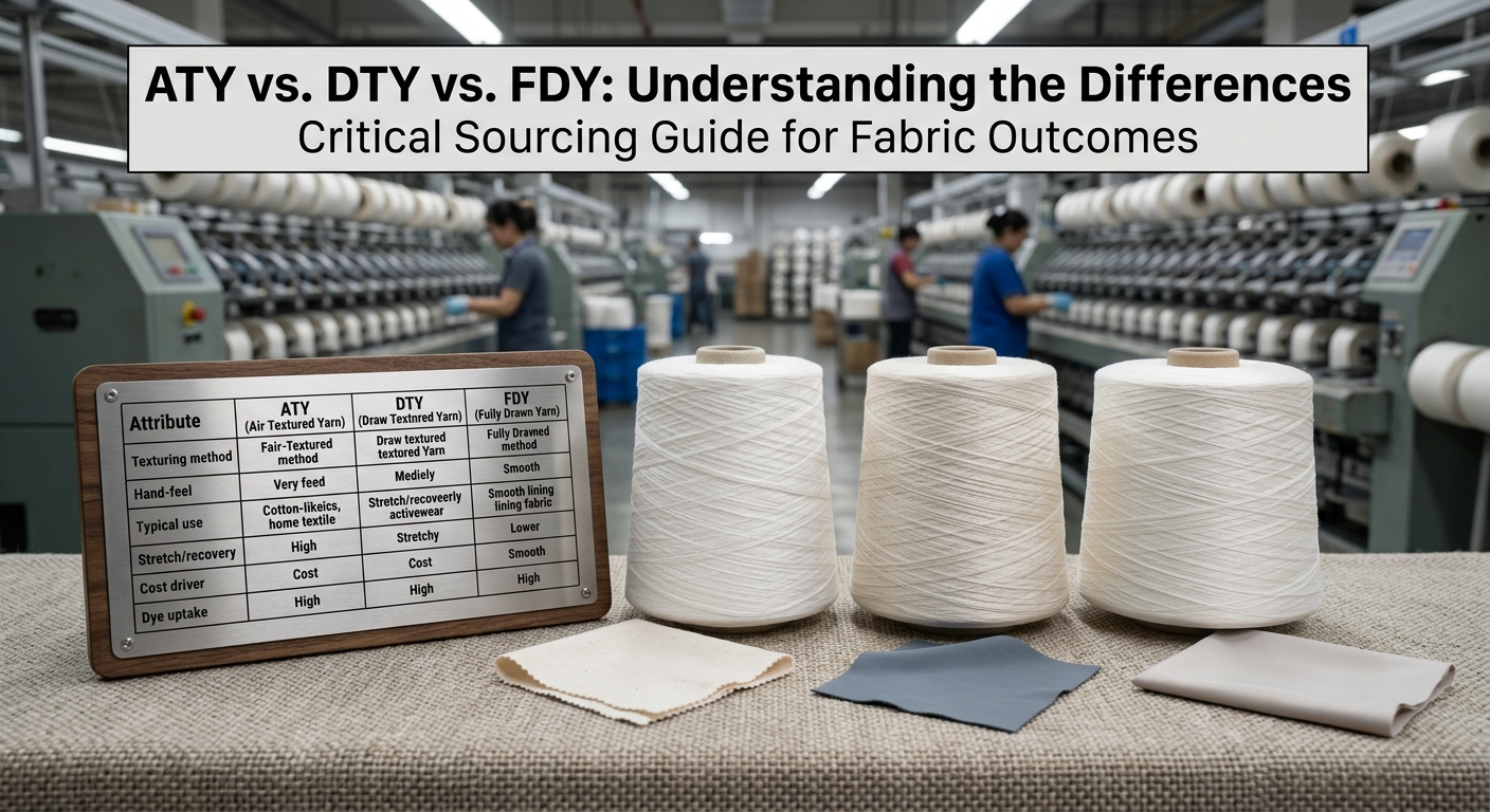 ATY Yarn Supplier: The Complete Guide to Sourcing Air Textured Yarn from India for North American Buyers 4 intermingled yarn . bulk continuous filament BCF
