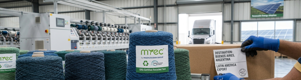 Recycled Polyester Yarn Manufacturer: A South American Buyer's Guide to Sourcing GRS-Certified Yarn from India 9 mRec recycled yarn