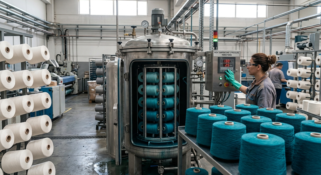 Polyester Yarn Dyeing: The Complete Process, Methods, and Sourcing Guide for North American Buyers 2 polyester dyed yarn