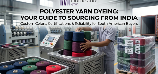 polyester yarn dyeing