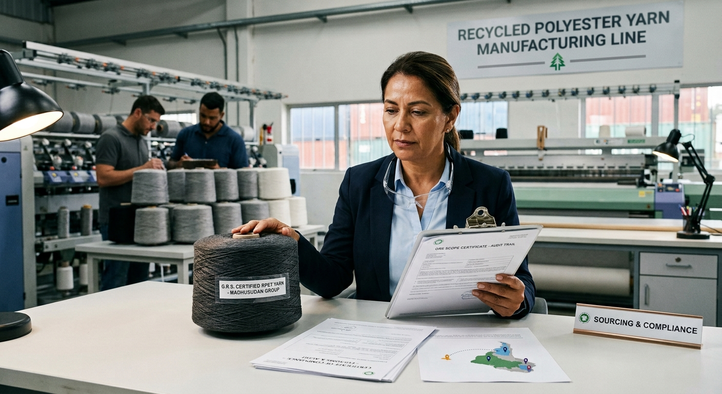 Recycled Polyester Yarn Manufacturer: A South American Buyer's Guide to Sourcing GRS-Certified Yarn from India 1 recycled polyester yarn manufacturer