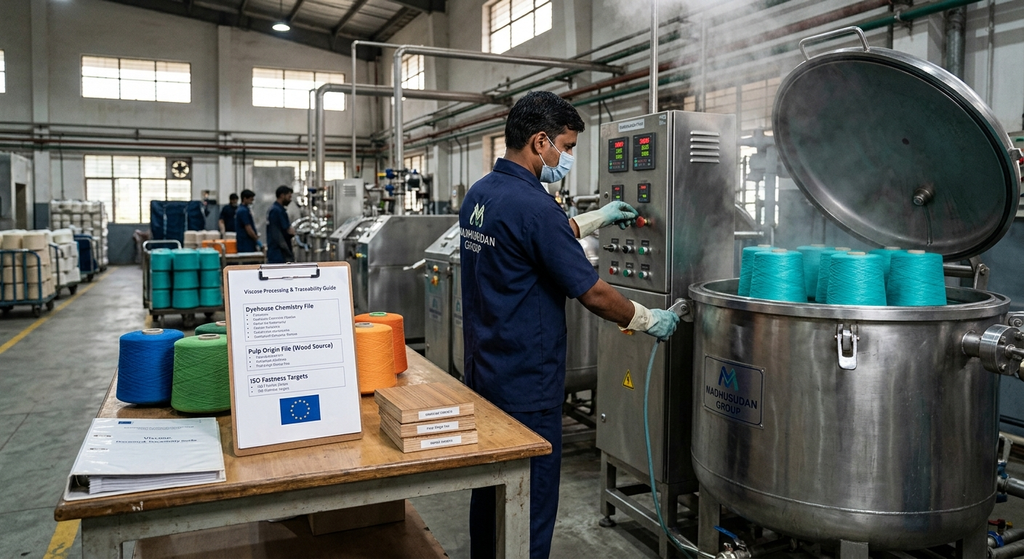 Viscose Yarn Dyeing for Europe: Consistency, Fastness and Pulp Traceability 1 viscose yarn dyeing