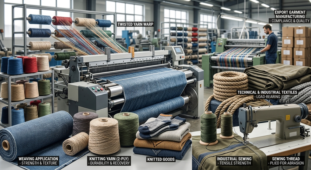 Twisted Yarn Manufacturer in India: A Complete B2B Sourcing Guide for Buyers 8 yarn doubling and twisting process