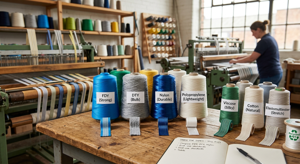 Yarn for Tapes: The Complete Guide to Choosing, Sourcing and Specifying the Right Yarn for Woven, Elastic and Technical Tapes 5 yarn for webbing