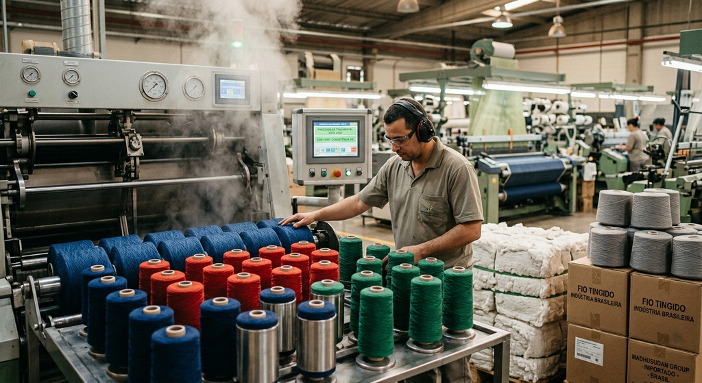 Yarn Dyeing Brazil: The Complete Guide to Sourcing Colour-Consistent, Export-Grade Dyed Yarn from India 1 yarn dyeing brazil