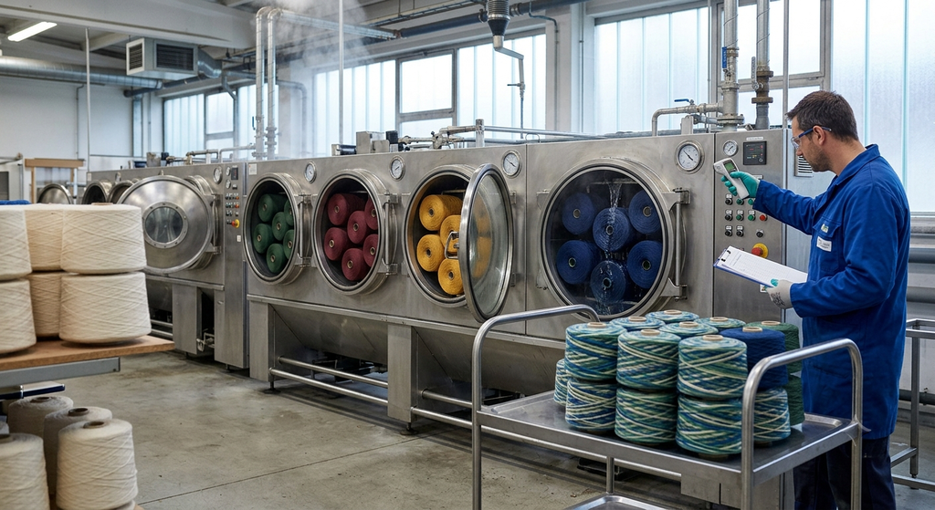 Yarn Dyeing Egypt: The Complete Guide for Textile Mills, Brands and Importers 4 yarn dyeing process